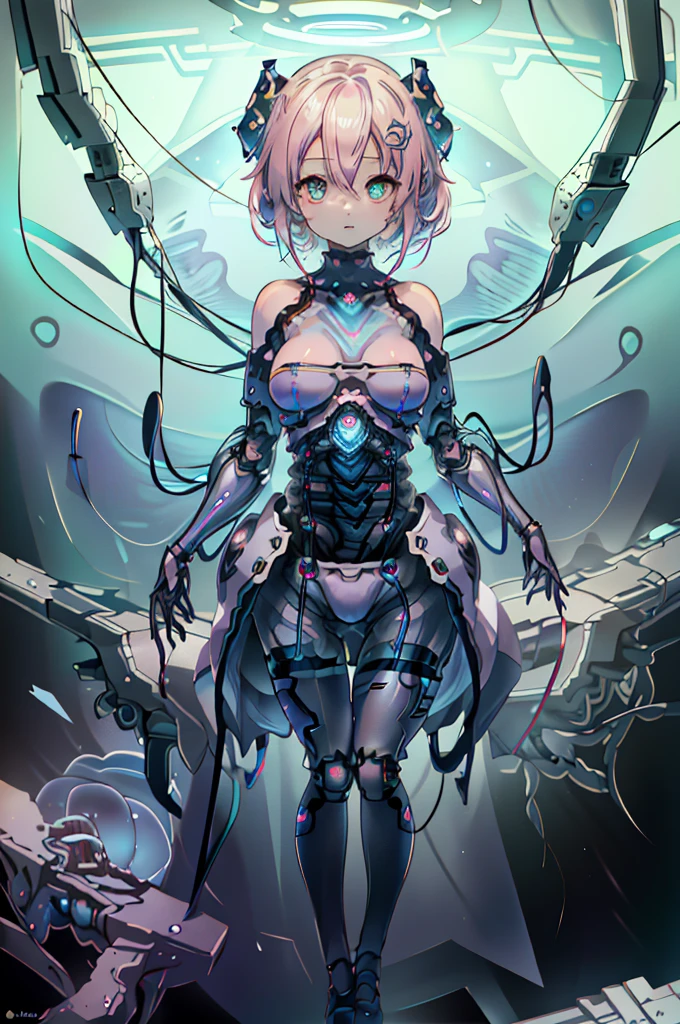 Anime Kawaii sexy Perfect Slim sensual body large breast and huge thighs, An intricate and highly detailed illustration of anime (Young girl). a beautiful young girl with short light colored hair, heterochromia eyes, in a futuristic night city, intricate cyberpunk cityscape, neon lights, dramatic lighting, cinematic composition, highly detailed, photorealistic, 8k, best quality, masterpiece Cinematic, Beautiful woman wearing jellyfish is listening to the image of underwater pink backlight all over her head, Bar lighting through floating hair seaweed, 8k, com rosto detalhado, detailed hair, O estilo de Van Gogh é Vibrante, detailed hair, detailedeyes, neon lig, glass style, A masterpiece of oil paints, Rainbow henna tattoo, steampunc, Neon glowing jellyfish, com rosto detalhado, detailed hair, Vibrant, 8k, magical, Surrealism, Pink neon light green and purple water, from low