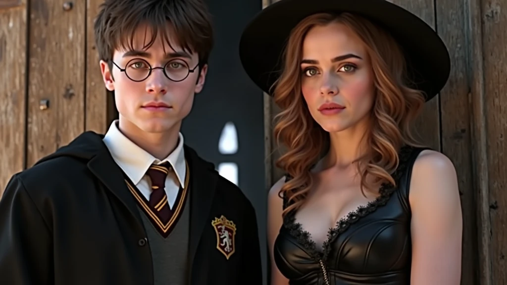 Hermione y Harry Potter sexy  