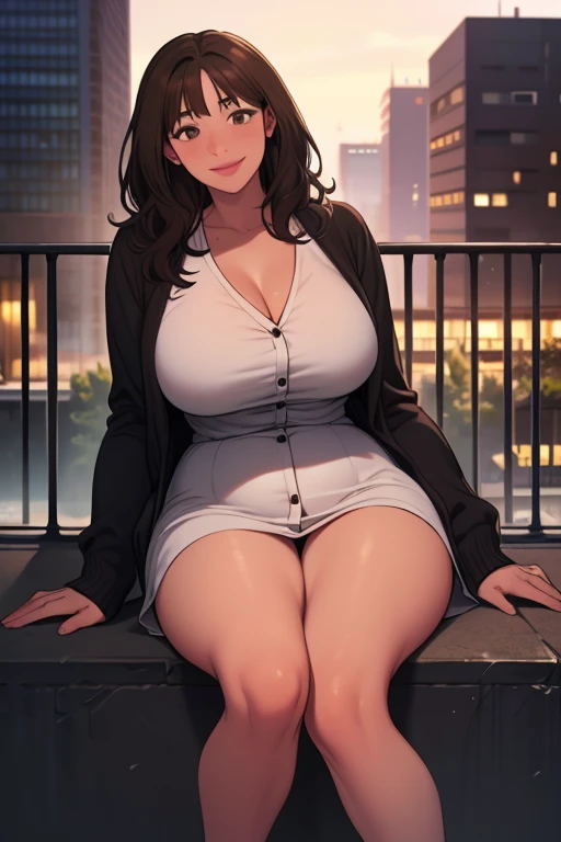  Cute mommy,  women, realistic skin,perfect ,black hair, long hair, (hair over one eye:1.4), messy hair, hair between eyes, Nude, by,plump,fat,pucker lips,cute shy blush on,night ((Midnight, Best quality, 8k, Masterpiece :1.3)), Whole body, Long legs, Sharp focus :1.2, ((Night city view, Rooftop:1.3))

