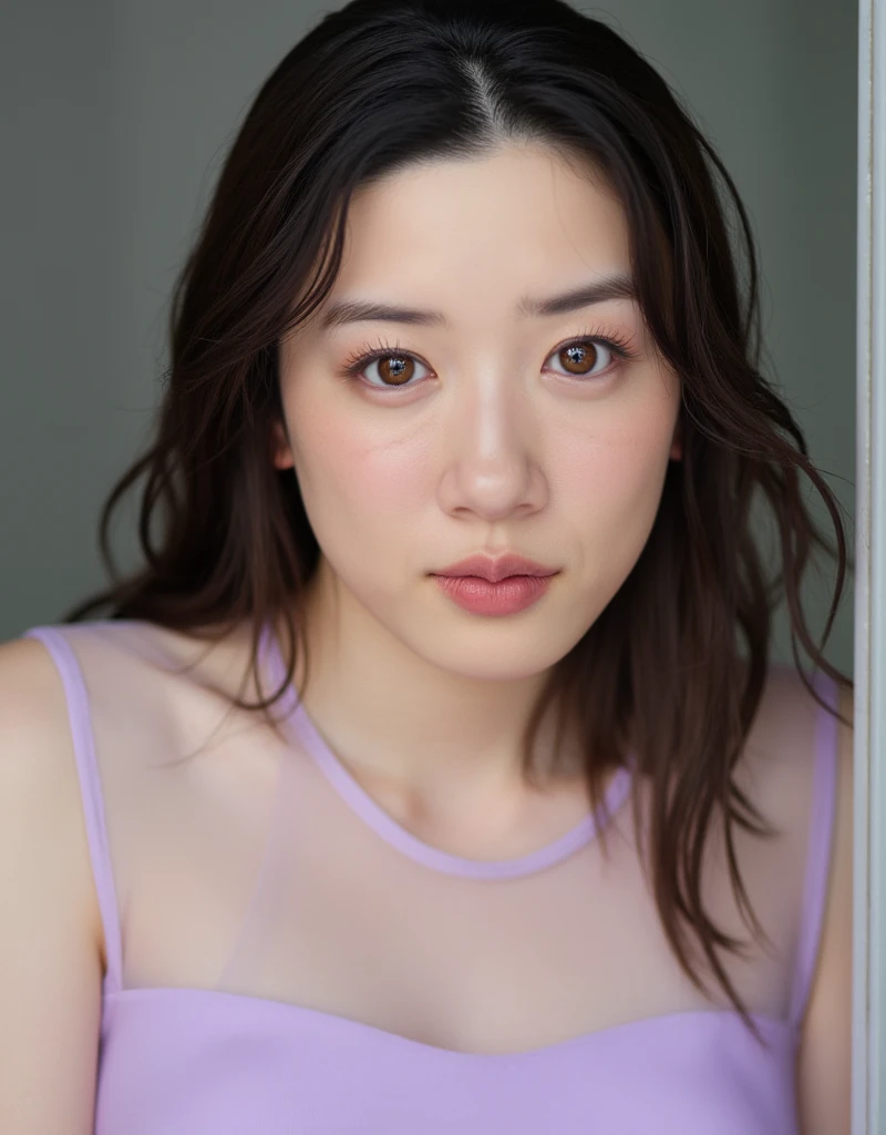Highest quality、woman、Natural Skin、Fingerless、No arms、No hair、Upper body naked、small breasts,small nipples,erection of nipple,topless、Nipples