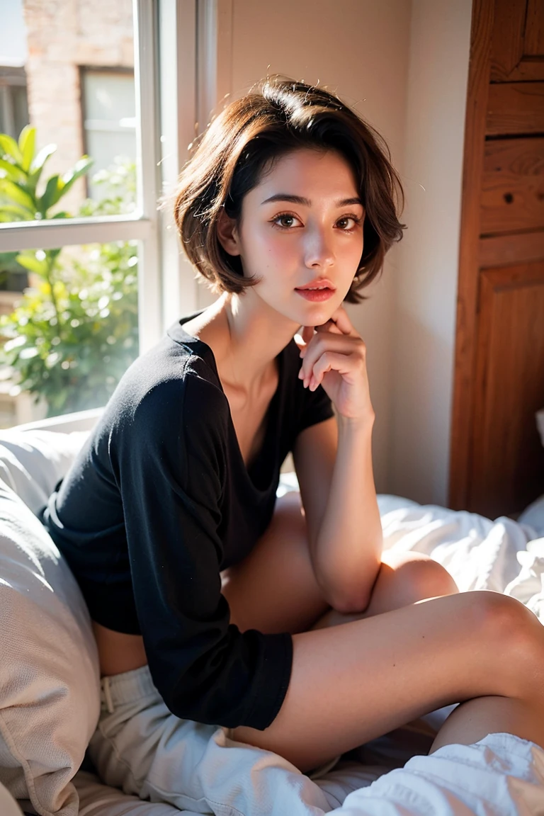 me with short hair