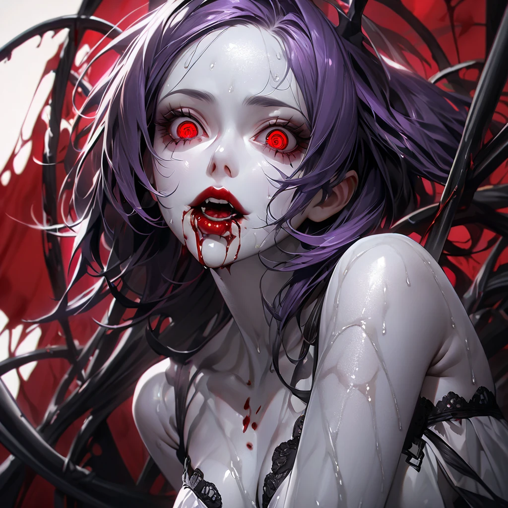 Zombie ,With vampire teeth,lie on the floor,exposed胯部,white transparent,凸起sexy的,There are on the street,watch,Spread the joy of leg presses,Clothes are tattered,There are bite marks on the body,View from the side,pained expression,sexy的,Lordosis and kyphosis,Half-kneeling position,His whole body is covered with blood,crazy,Bite marks all over the body,Skin changes,Grow claws,The main character is biting another ,Grow fleshy wings,Grow a fleshy tail,youth,Junior High School Girl,open,Exaggerated expression,legs spread apart,exposed胯部,Wearing gymnastic clothing,exposed,yandere,Blood-colored clothes,lean down,forward and backward,sexy,charming,Scene,best quality,dark background,loli,Gothice vampire blood,Grow vampire wings,Grow a vampire tail,Sharp teeth,exposed最里面的裤子