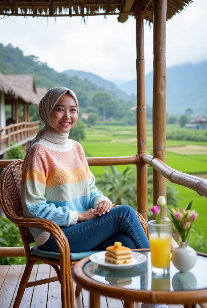 beautiful Japanese woman with hijab