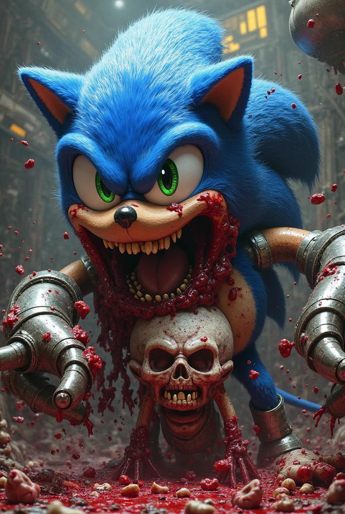 Sonic.exe rips sonic's head off put sensors on it