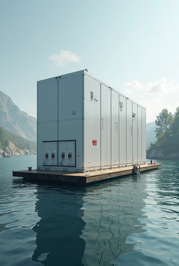 Show a machine desilation that is place in sea, water machine desilation that shows how water filtration work for some reason, it is going to be a drinkable water from sea water that is more safer and show one person drinking it freshly but she's standing patalikod
