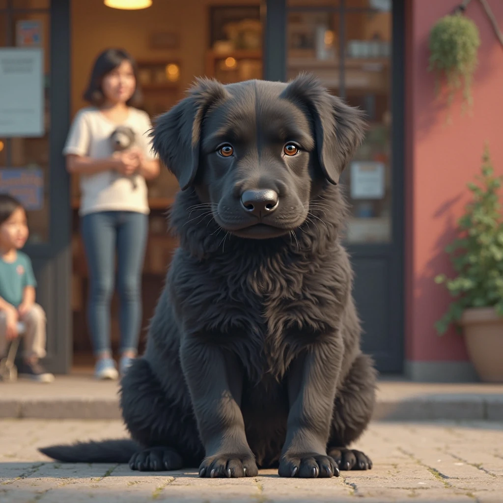 best qualityer, a woman sat on a bench , buzzer_don, dogs printed in the don