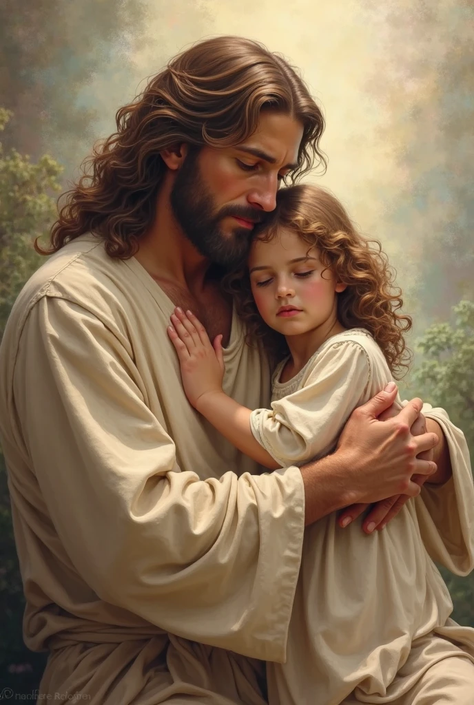Jesus helping child pic