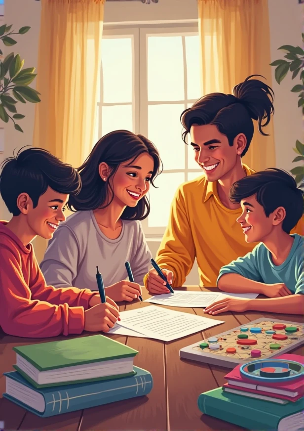 parents encourage and support their children to go to school and study, communication with teachers