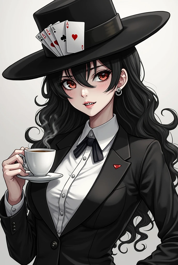 detailed face, detailed eyes, official art,  HoldingACupofCoffee SailorMoonGoth