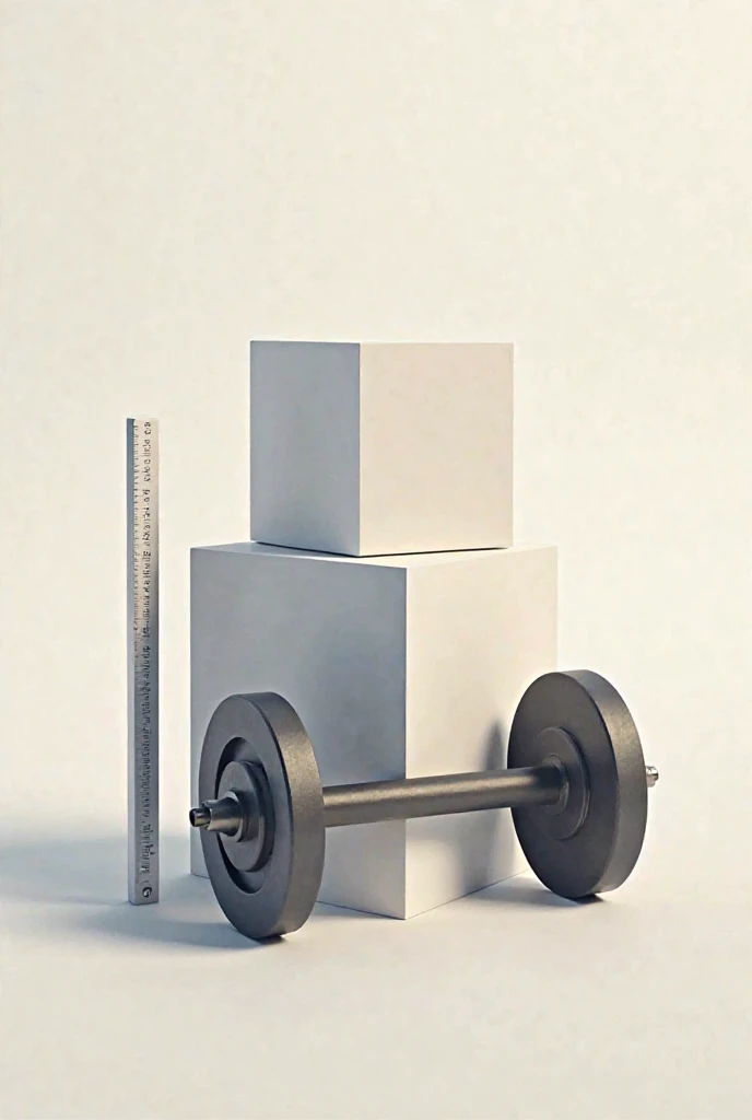 Create an image of the assembly used in the physical experiment of conservation of angular motion which consists of a rotating chair, A person sits on this chair while holding two weights, in each hand with arms outstretched.