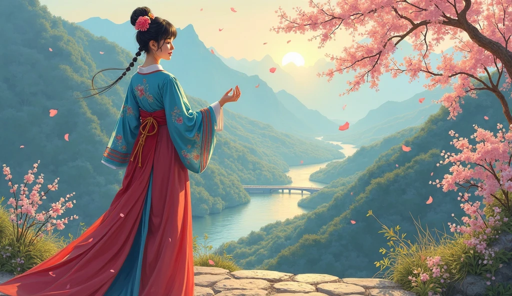 (8k, RAW photo:1.2),best quality, ultra high res,dramatic angle,(fluttered detailed color splashs), (illustration),(((1 girl))),(long hair),(rain:0.9),(hair ornament:1.4),there is an ancient palace beside the girl,chinese clothes,(focus on), color Ink wash painting,(color splashing),colorful splashing,(((colorful))),(sketch:0.8), Masterpiece,best quality, beautifully painted,highly detailed,(denoising:0.6),[splash ink],((ink refraction)), (beautiful detailed sky),moon,highly,detaild,(masterpiece, best quality, extremely detailed CG unity 8k wallpaper,masterpiece, best quality, ultra-detailed),(Lycoris radiata),