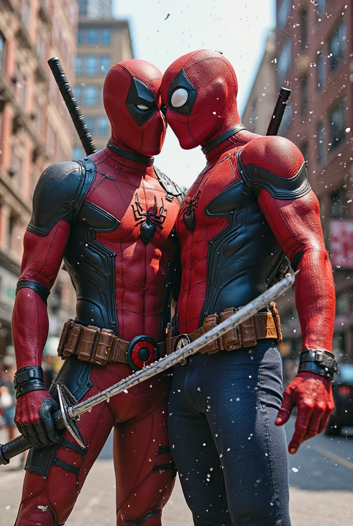 Deadpool, Superhero, Tentacle entanglement,, monster breeding, wet, slime, tentacles, slimy tentacles, monster and human breeding, Deep into the mouth, pectoral