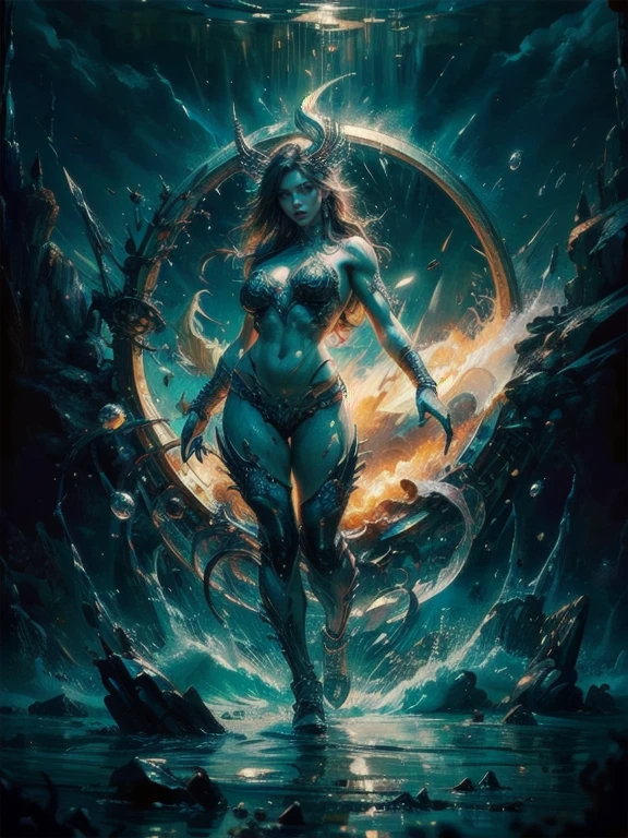 beautiful sensual nude and erotic woman with massive breasts. The breasts are not covered by anything. Red full lips. full body view. portrait of 1girl solo, Voluminous Curly Updo with Hair Vine, Bra, headshot, face focus, Crouching in a field of wildflowers, hands outstretched, looking like a part of nature. Cosmic Galaxy with Nebulae and Planets, masterpiece, immaculate, highly detailed, detailed, she walks down from the galaxy
