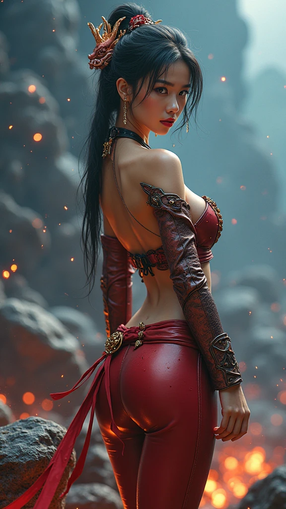 busty woman,hokuto shinken,ultimate form,