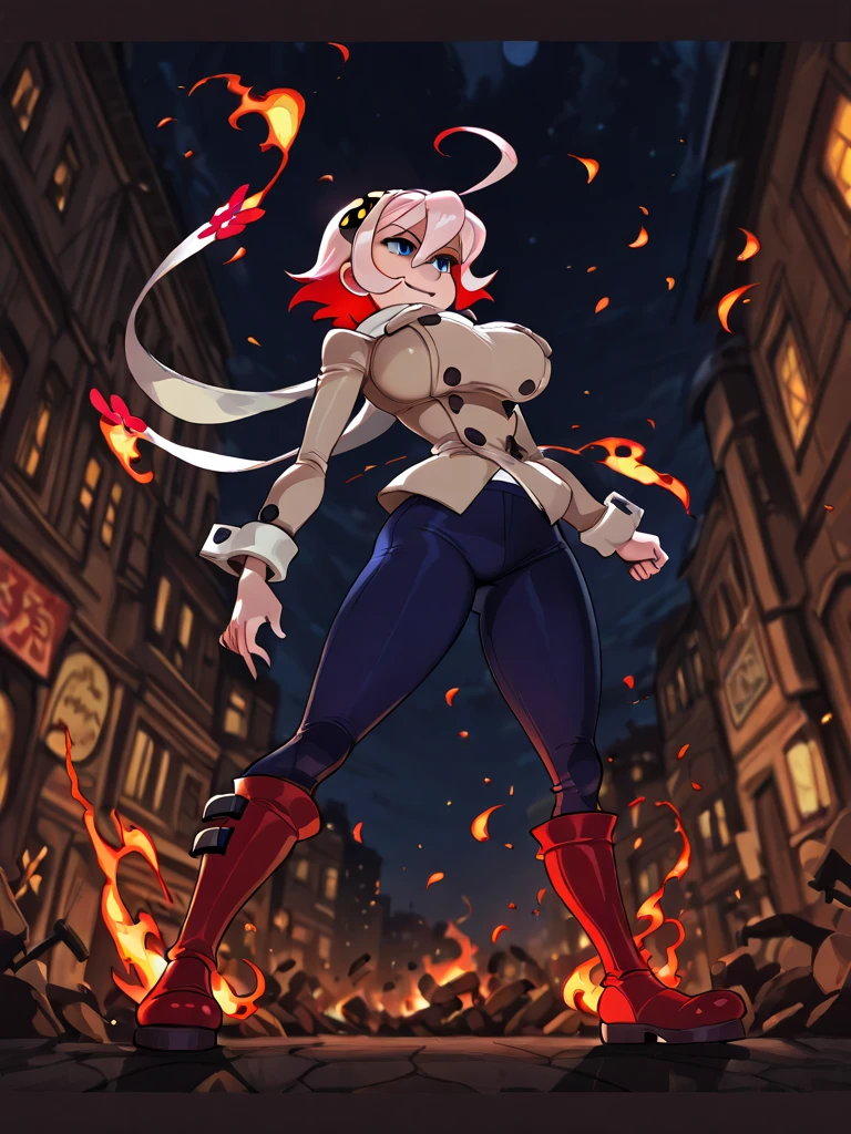 A 35 year old hot Indian girl has hourglass figure and she is fighting with residence evil 4 monster and she wear sexy black full covered clothes