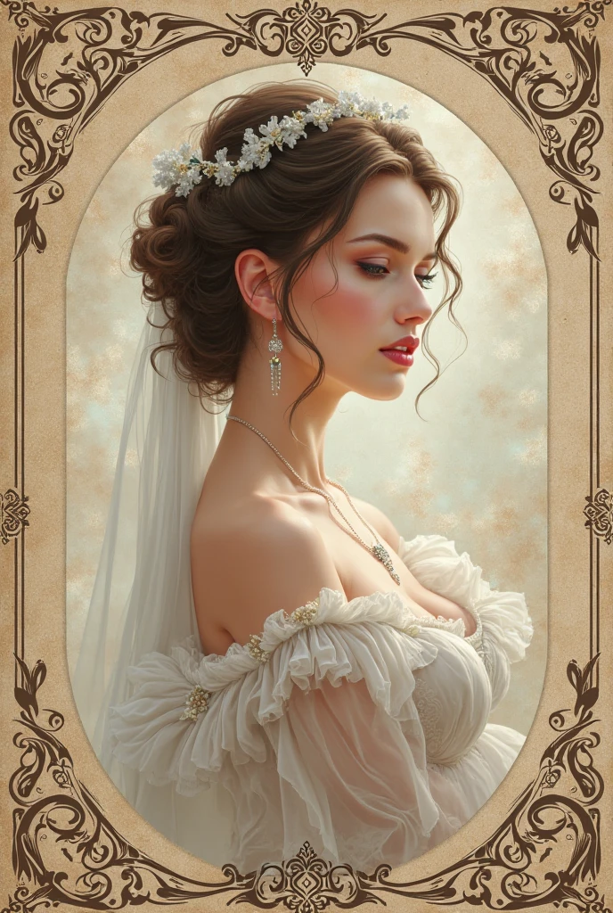 An oil painting of a ballerina