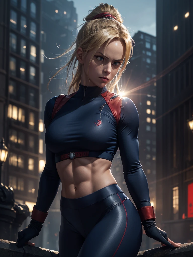 uma satacia de gwen, (((na cidade de fundo da maravilha))), (((women&#39;s sexy hero costume))), (((tight bra))), olhos detalhados, Olhos realistas, olhos altamente detalhados, hyper olhos detalhados, Long eyelashes, (((corpo magro e em forma:1.0))), (ultra detalhado), hiperdetalhado, Ultra HD, (hdr), 8K, Cinematic lighting,cores ricas textura realista hiper realista,

