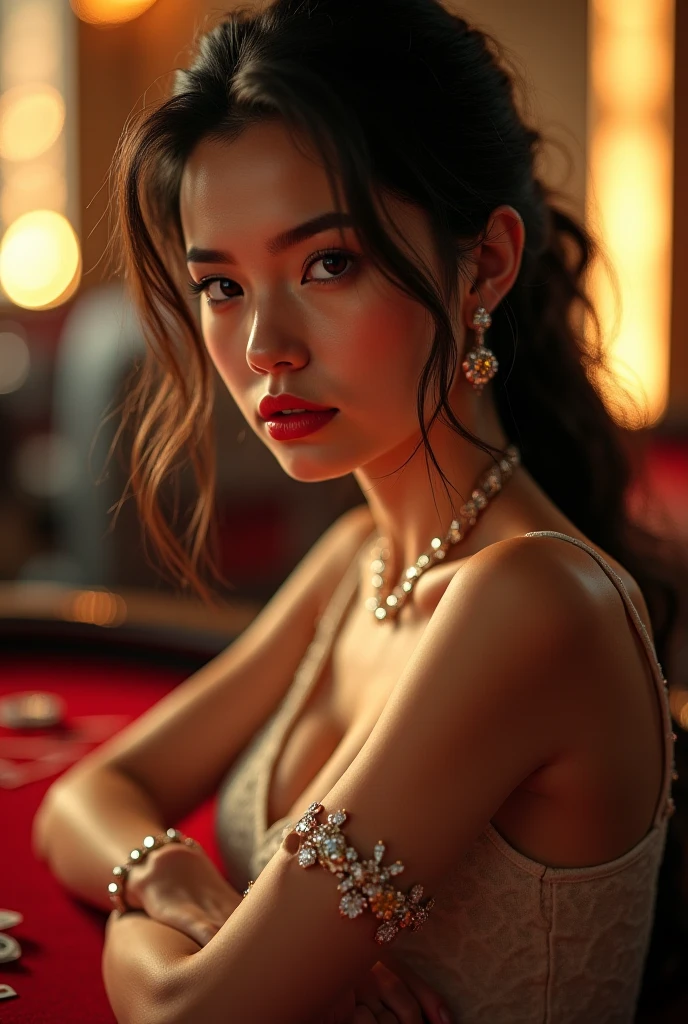 red dress