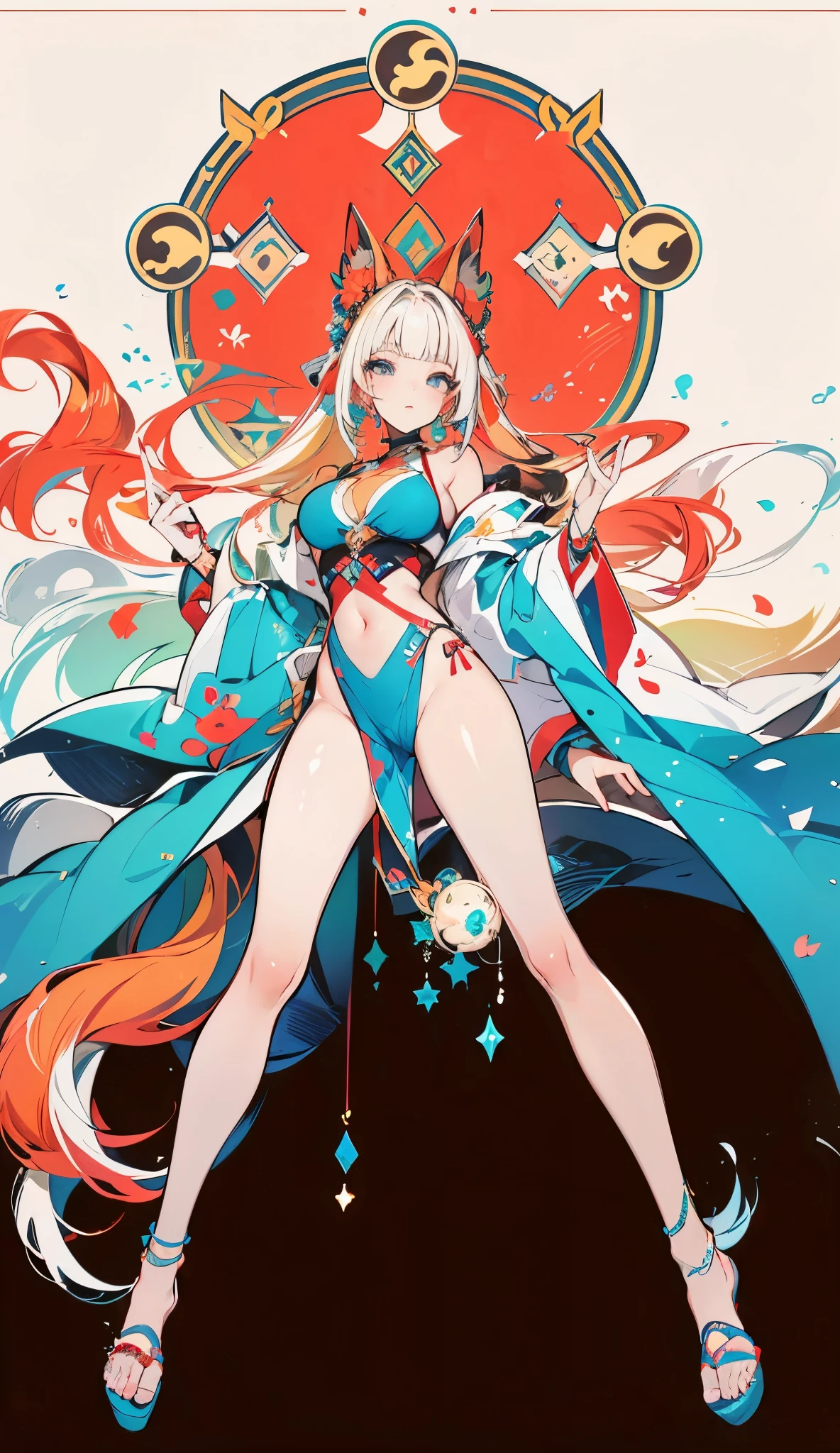 1 girl, Masterpiece, Best Quality, befriending the chinese dragon, funny, happy, bright, long, camel toe, big tits