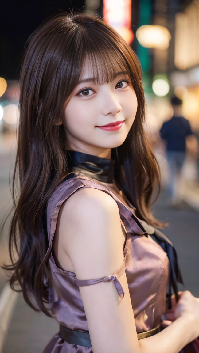 masterpiece、Highest quality、whole body、One Girl、bangs、Japanese、Long Black Hair、Long Hair、Gazing at the audience、Tank top、rain、rain coat、smile、alone、Stylish woman、Pastel colored outfits、front、Luxury background elements、Confident expression、Modern and trendy、Fashion focused