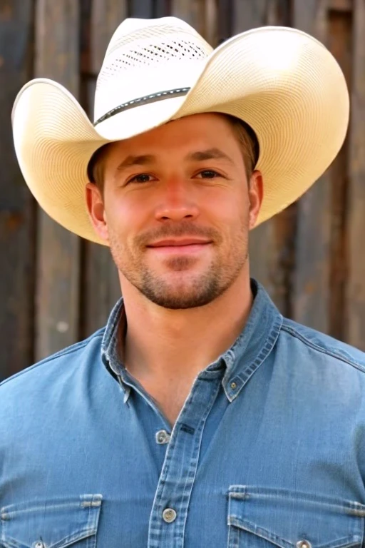 1 eyes , hat cowboy, muscular, cowboy, realistic, ultra quality, hair, Ultra High Definition realistic, ultra quality, hair, Ultra High Definition