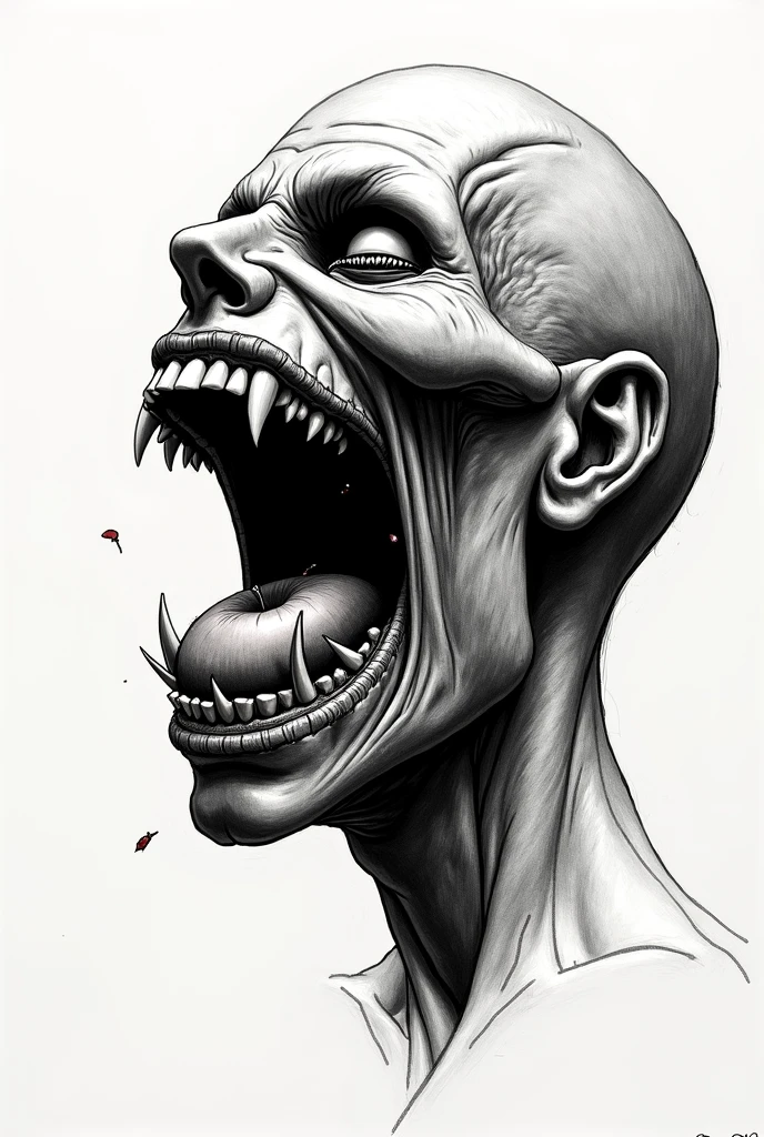 anatomy , clenched teeth, from above, by k-suwabe