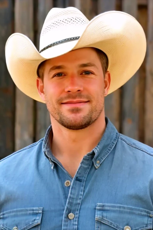 1 eyes , hat cowboy, muscular, cowboy, realistic, ultra quality, hair, Ultra High Definition realistic, ultra quality, hair, Ultra High Definition