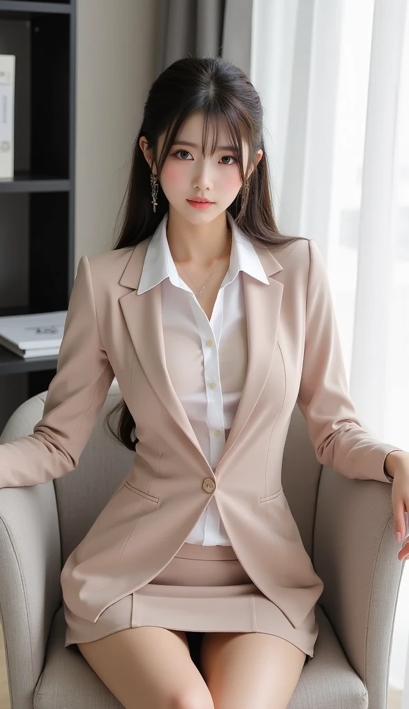Japanese OL、Formal attire considered sexy.、Working in the office、Show your underwear