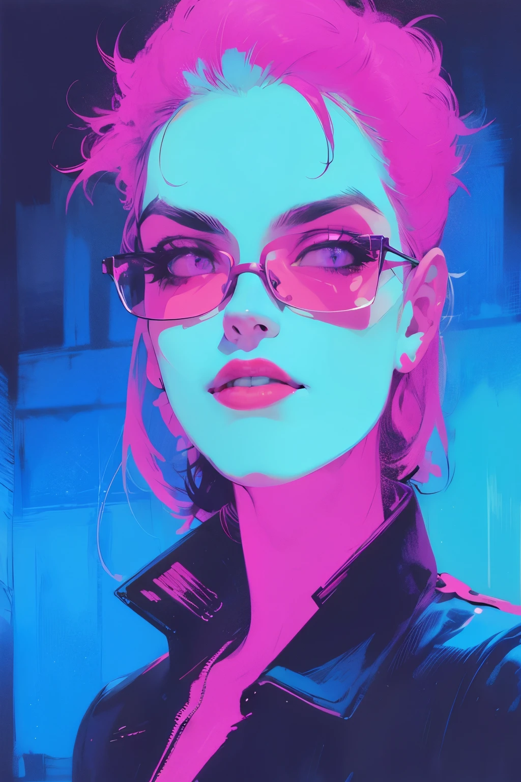  same image, same face, abstract
