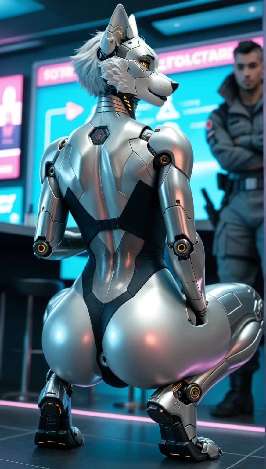 (Practical:1.4), (original photo)On the table, best quality, Very detailed, (Practical:1.4), (8k, 4K, best quality, high resolution, Ultra-high resolution:1.1), 8k portrait,1 girl, Bob Hairstyle, Japaese AnDroid gid,announcer,control Panel,AnDroid,Droid,Robot, ,Robotic arms and legs, Black Hair,Body,Dull bangs,Perfect robot woman,Charging Points,Long tube,A thick cable was attached to his neck.,Metal body ,Body,AnDroid,Robot humanoid,,Full eyes,The perfect machine body,White robot body,Future Lab,Practical nipples,Large target ,fair,Beautiful thighs ,She repairs,Clothing that gives people a sense of mechanical technology,AnDroid factory,factory,Dark black leggings,Silver body,Metal body,Black sponge joint