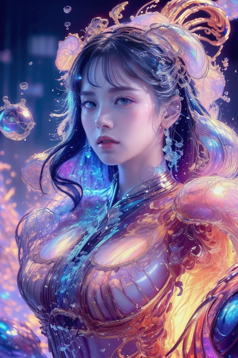 short detailed hair,Seductive expressions,nakeness,scantily clad,Smooth skin,Cocked buttocks,drools,Stick out your tongue, brunette color hair, Good body, sorceress woman, 二重まぶた, Beautiful girl, an look of enjoyment, Metal ball, Inside the, magia, geometric figure, surrealism, 8K, Super detail ,hyper HD --auto