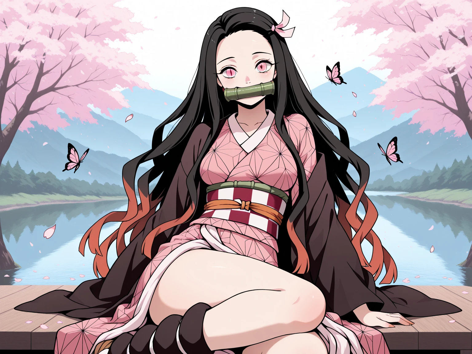 1 chica,kamado nezuko,