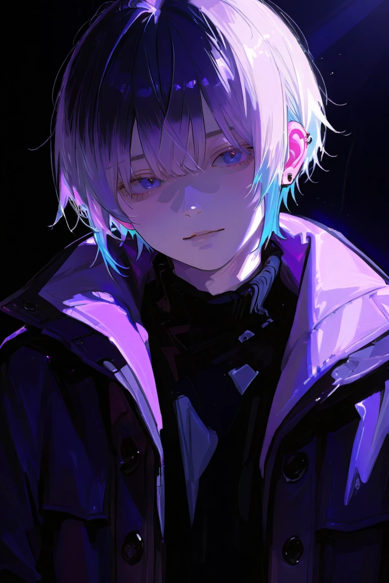 アニメ, 8K, high qualiy, 1 young boy, standing alone, arte linear, suprised