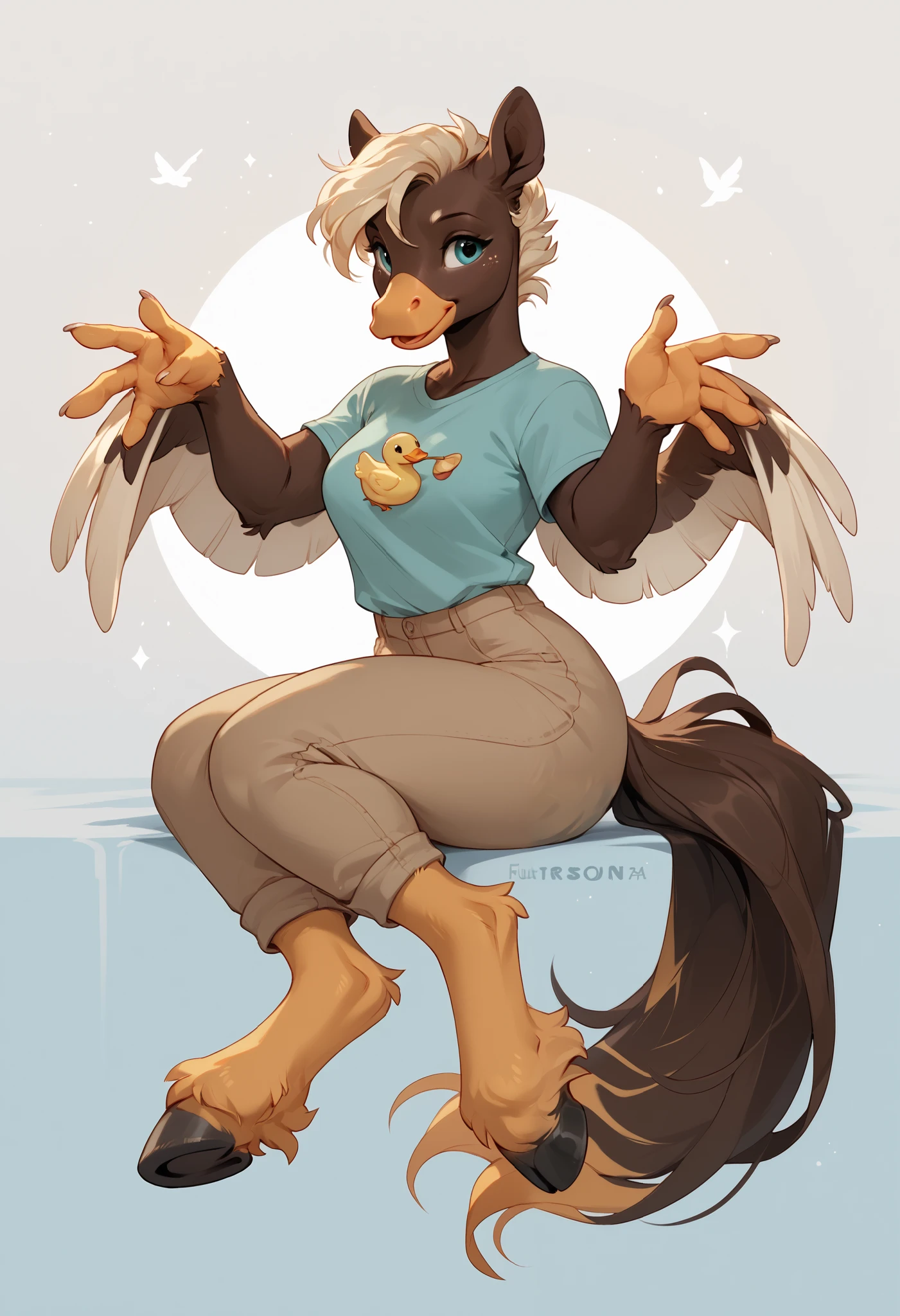 ,4k, 8k, raytracing, photorealistic, realistic, shaded, extreme detail quadruped, detail, detailed, extreme detail, 8k, real, realistic, crisp, sharp, high quality, shadows, raytracing, volumetric light, bloom by nurinaki, beach, (solo), girly, femboy, male, tail up, tailfeathers, feminine body, rear view, presenting butt, twink, thights, grabbing butt, spreading cheeks, surprised, horny, white eagle, avian, bird, orange beak, brown eyes, masterpiece, best quality, beautiful eyes, looking at viewer, topless, balls, backsack,