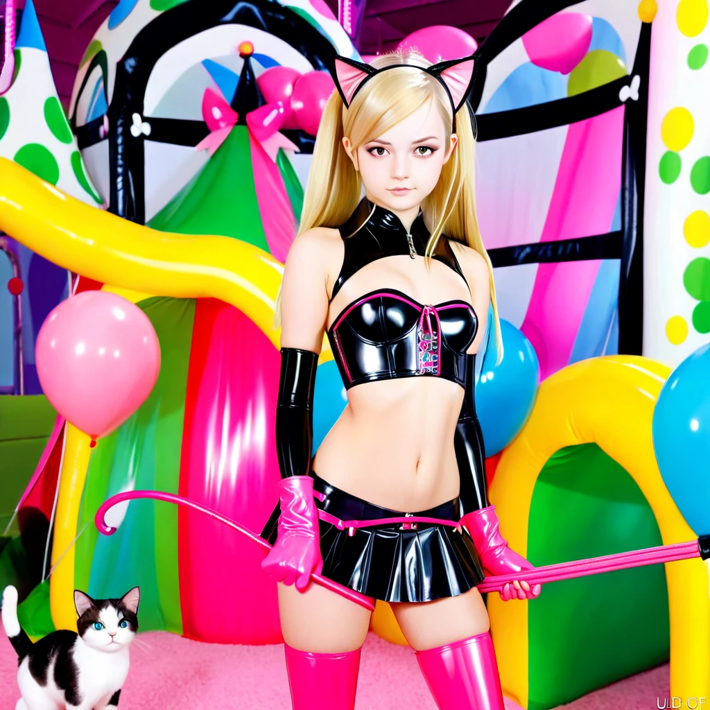 Queen of Homosexuals (Gwyneth Paltrow, age 25, Intricate sexually over exposed regal dress rainbow theme, rainbow hair, rainbow crown, rainbow jewelry) upon her throne having sex with with a stunning naked serving woman (Brie Larson age 18, maid hat and stockings), rainbows painted on wall, passion, hands down clothing, licking vagina, fingering vagina, licking anus, fingering anus
