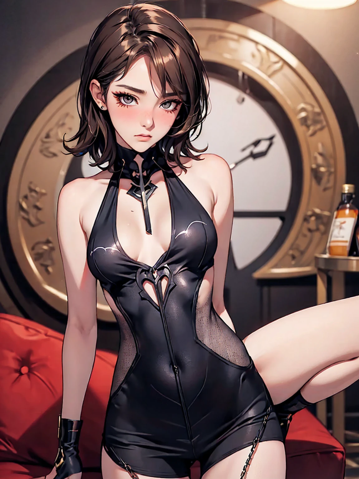 Realistic、Face reality、With a girl、High leg leotard、Sexy behavior、My breasts have gotten a little bigger、sexy appearance、The Ring is the Stage、Hold up a number board、A shy smile、High leg bikini、Round Girl、