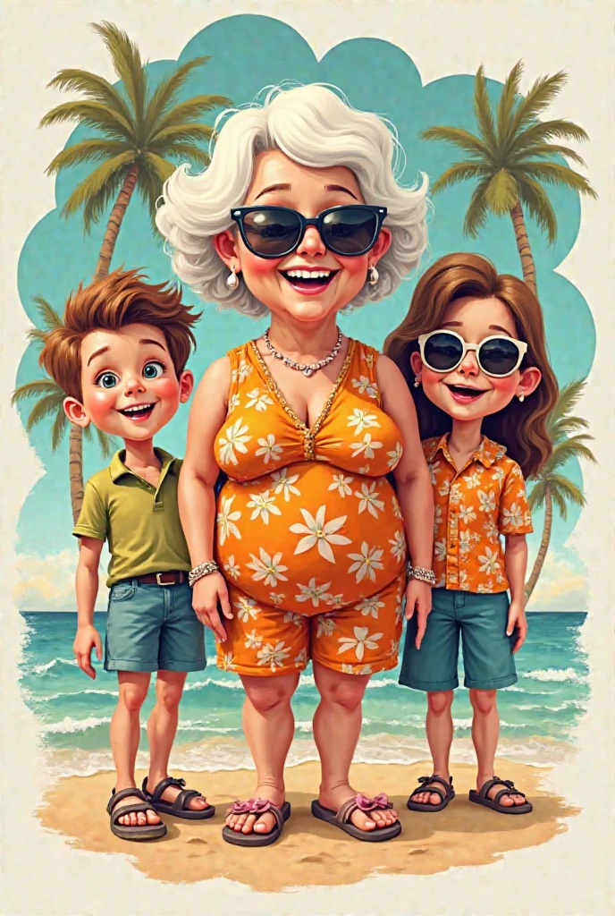 Sluttery is Fun! Mui Ne
A caricature of an ugly 60-year-old granny, wearing thongs, topless with sagging breasts, braided hair, a sassy smirk, and skinny old body, huddles a 30-year-old male surfer against her ample frame. The beach landscape unfolds behind them, with colorful waves, bright clouds, and soft, blurred color spots in the background. The edges of the composition seamlessly blends into a clean, simple background.
In front of the composition, design features a graffiti or comic book style title "SLUTTERY IS FUN! - MUINE 2024-2025" in large bold letters, harmonizing with the tropical color palette. This eye-catching, attention-grabbing design is unique, provocative, and sarcastic, appealing to adult lovers of original prints.
Color Palette: Tropical - bold oranges, corals, yellows, blues, greens, and pinks, with a few earthy tones for contrast and grounding.
Inspiration: Caricatures, comic books, pop art, digital painting, concept art, graffiti.
Mood: Bright, saturated, energetic, playful, slightly shocking, sarcastic, provocative, engaging.