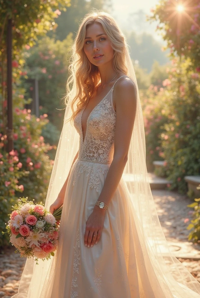 beautiful sexy young blonde woman