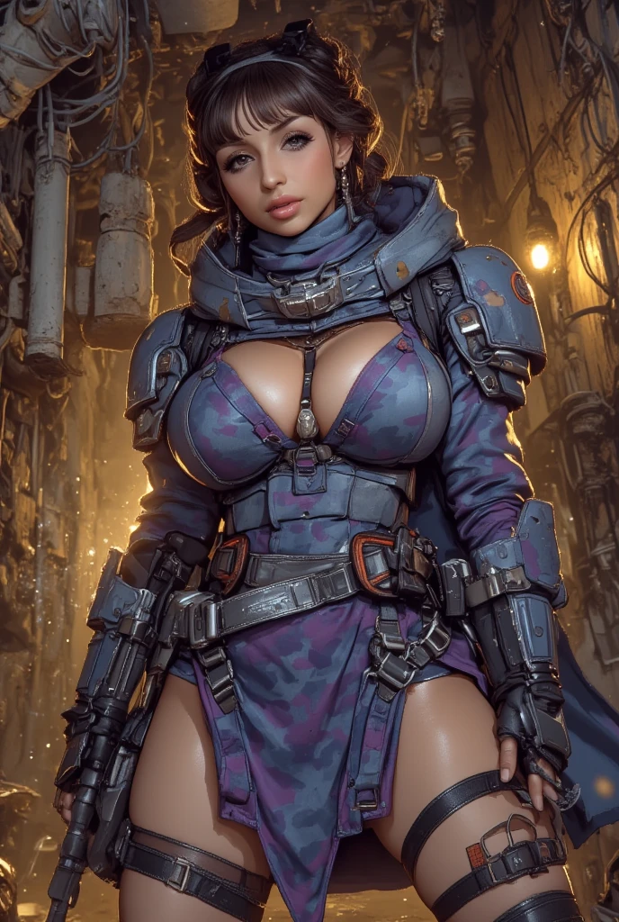 Beautiful alluring diesel punk firefighter woman with large mechanical arms and legs, robotic limbs, wet oily sweaty dirty Skin, wearing black suspenders and yellow baggy pant, carrying a toolcase on a belt at her waist, topless, in front of a firetruck, toned muscels, abs, Bare Skin, Athletic Well Toned Body, Elegant Form, dieselpunk, Beautiful D&D Character Portrait, Fiverr Dnd Character, Octane Render, Digital Art, Extreme Detail, 4k, Ultra Hd, Polished, Beautiful, Hyperdetailed, Intricate, Elaborate, Meticulous, Photorealistic, Sharp Focus, Wlop, Character Design, Unreal Engine, 3d Rendered, Volumetric Lighting, Reflections, Glossy, Digital Illustration,Sensual Pose, Suggestive Pose, Full Body Shot, Lewd, beautiful perky breasts, visible breasts, anatomically correct ,💖❤💕💋❣,