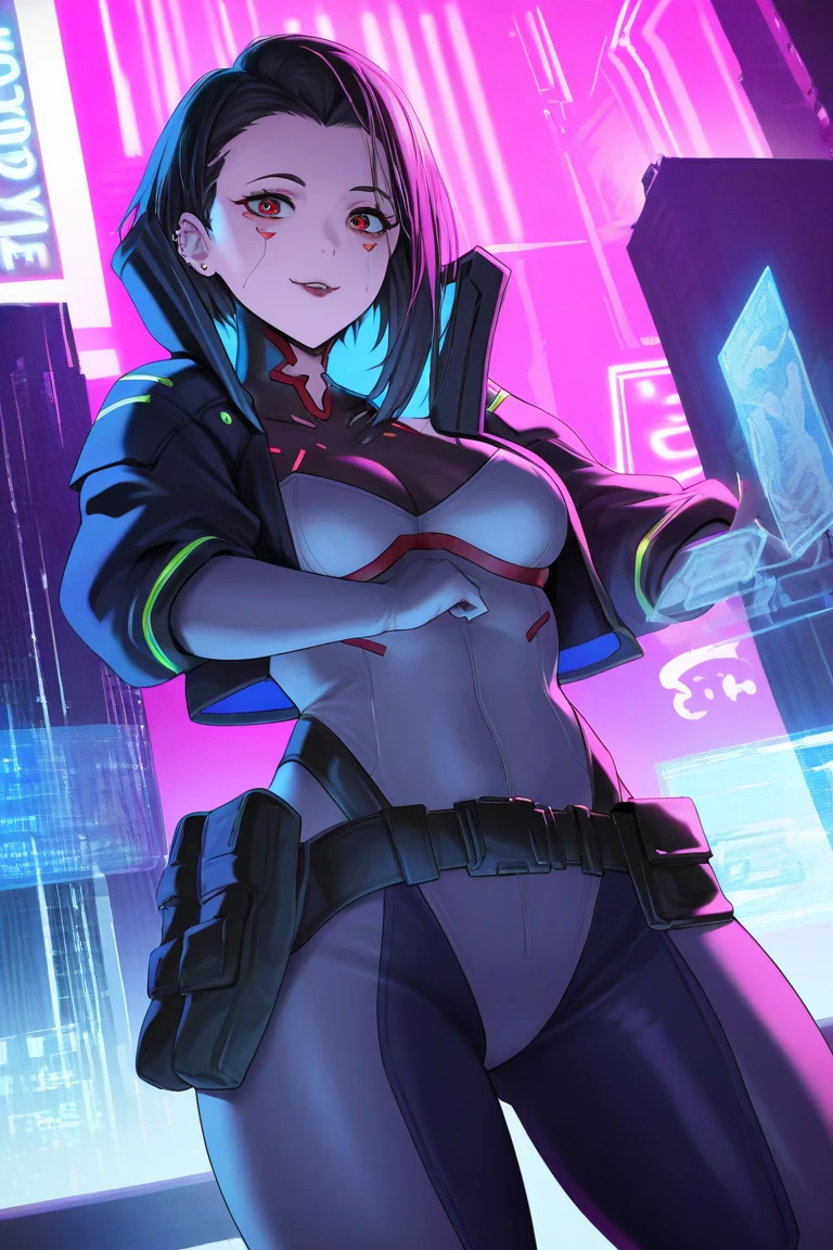 (((Naked female Cyberpunk))), (((NSFW)))Best image quality, darkened Cyberpunk room, (((beautiful woman in sexy pose))), ((smiling expression)), ((extremely beautiful detailed face)), ((sweet cute face)), ((((sweet young face)))), ((shapeless multicolor hairstyle)), blue hair, red hair, green hair, purple hair, ((cowboy shot)), cyberpunk gothic fantasy, ((Award-winning Polaroid photography)), (Hyper-detailing), (Complicated details), (High resolution Manga artwork 8k), cyberpunk style, depth of field,((depth with atmospheric lighting)), ((atmospheric and volumetric lighting, cinematic lighting)), Dark chiaroscuro background, (((NSFW)))