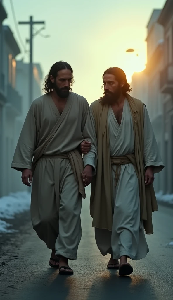 Then Jesus appeared in another form to two of them, while they were on their way to the field