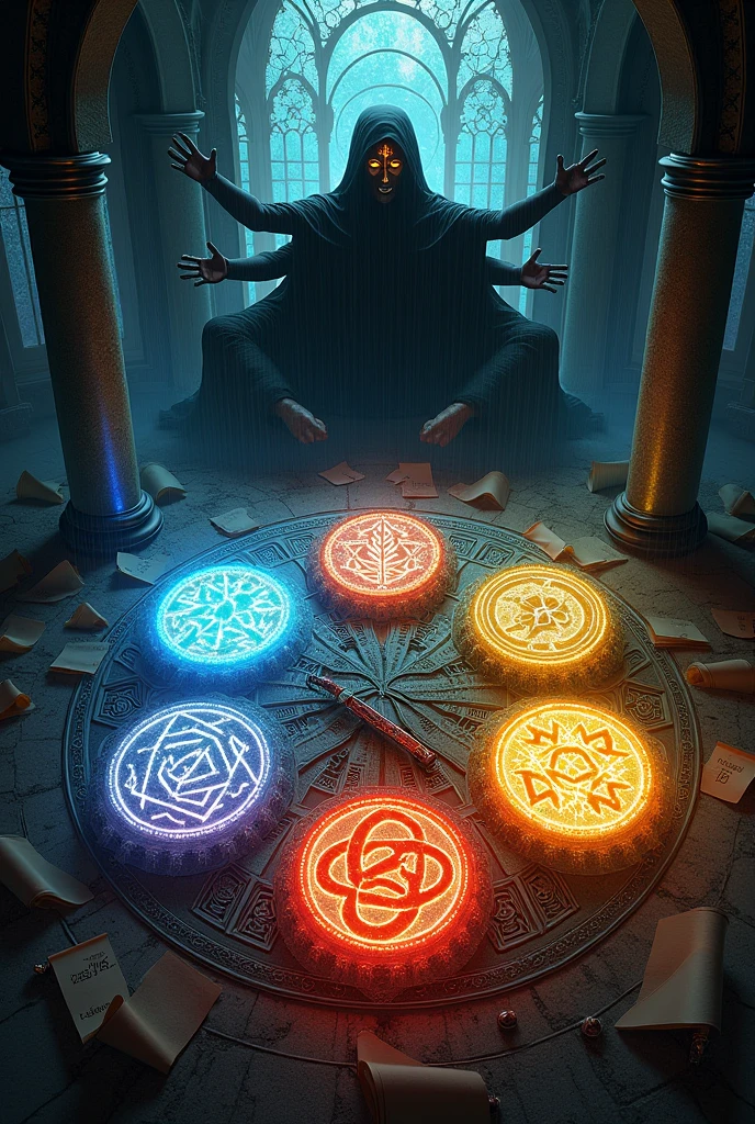 The back cover of “The Awakening of the Five Seals”** - SeaArt AI