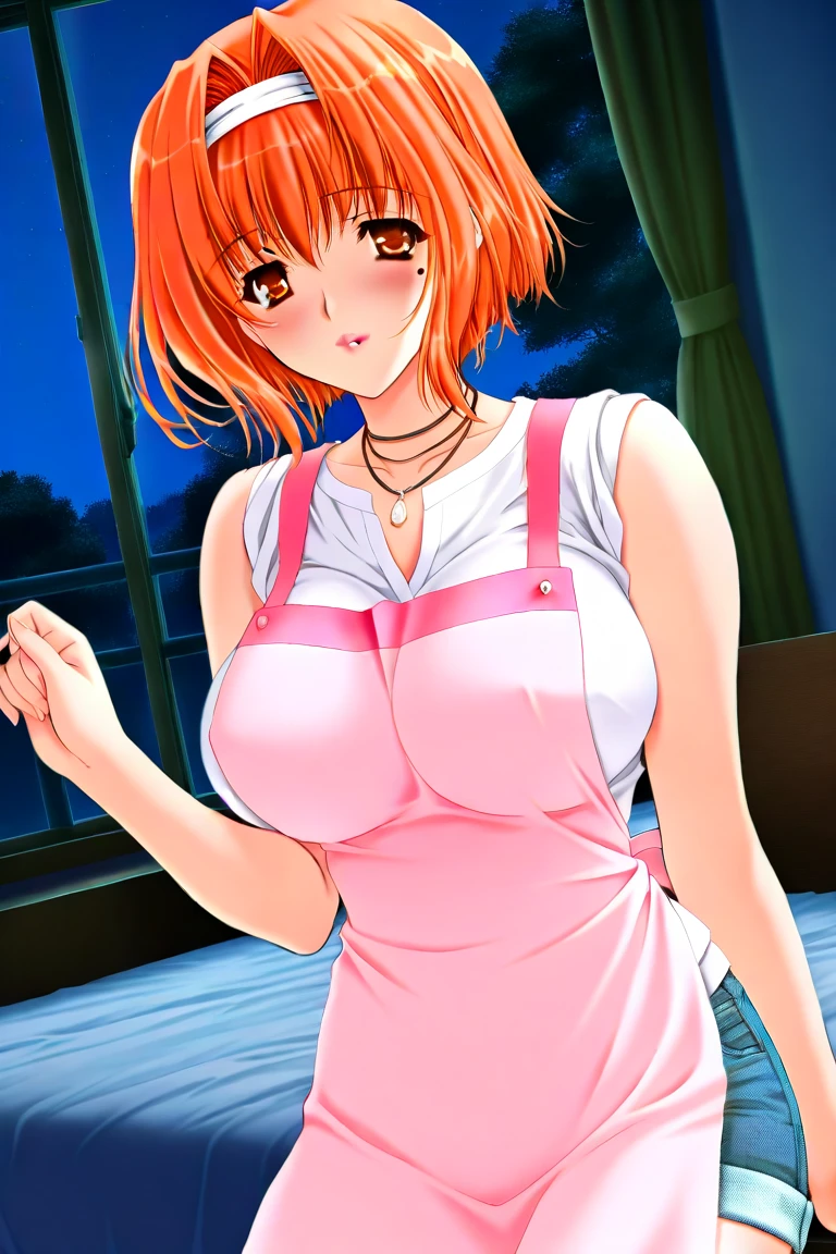 1girl, background, (ranma-chan), blush, red hair, medium breasts, tomboy, one short pigtail, nighttime, hot breath, open mouth, dimmed lighting, standing, city, big ass, wide hips, toned body, wearing slutty prostitute outfit, micro skirt, midriff, prostitute, purple eyeshadow, (detailed fingers), thong peek, no bra, 5 fingers, red light, neon light billboards, red-light district, nipple bulge, microkini top, pussy juice, (artist: conder), (cameltoe), close to viewer, girl looking up at viewer, grinning, (girl inviting viewer to fuck her), view from above, slutty, prostitute, long eyelashes, deep cleavage, whore, prostitute, bimbo, (5 fingers and one thumb), (breastlift), breast grab,