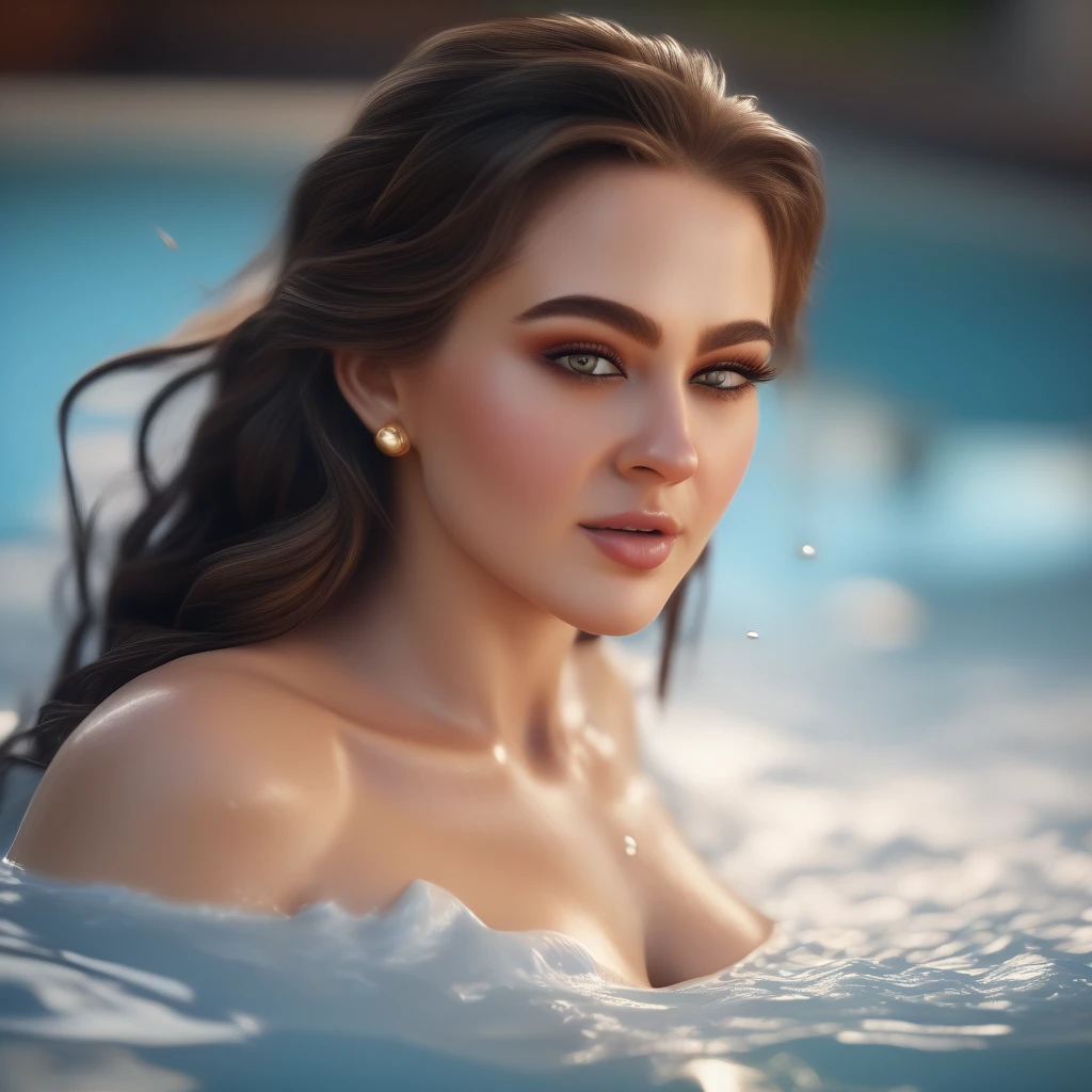 ( ultra 8k cg)1girl straight pose, beautiful background,undress full body, beautiful smile,mediam breasts.