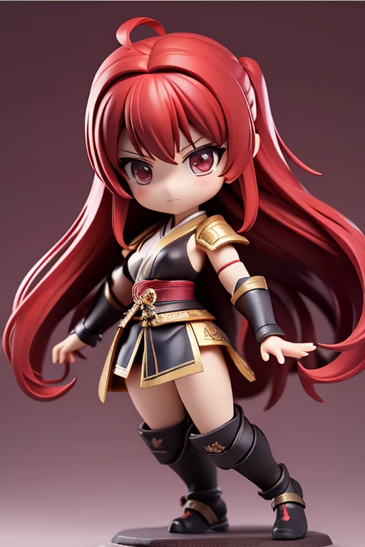 estilo de brinquedo da caixa cega, Anime girl with orange hair and silver bikini armor, olhos verdes, Chibi, fofo, kawaii, anime sedutora, Beautiful, corpo inteiro, short hair, sorriso maligno, Colar pendente, ornamento de cabelo, estilo anime ecchi, anime moe artstyle, (master part), (best quality:1.4),