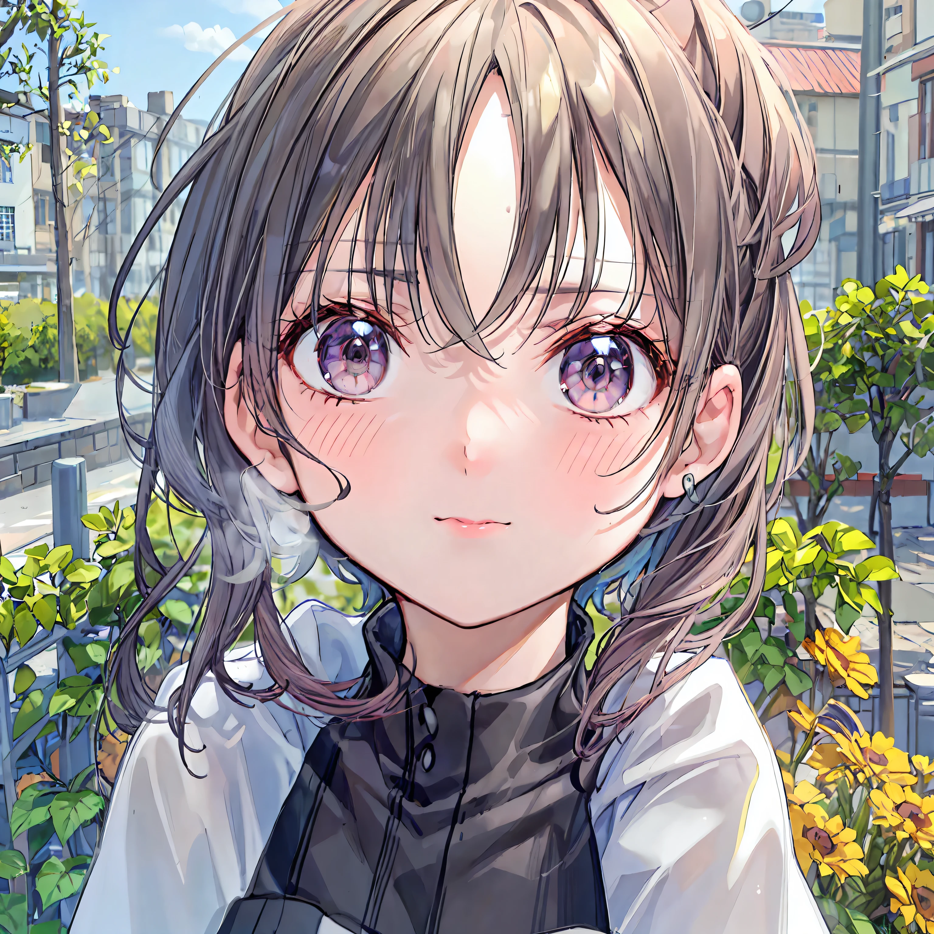 ((best quality)),((masterpiece)),Details,perfect face,Maid girl with long purple hair ,赤い頬,Shy Expression,accentuated breasts,serving customers while fluttering rich hair, Frilled Maid Outfit,serving the royal family,Ideal lighting,realistic,Professional,Ultra fine,Hi-Res,Extreme Details,4K,Bokeh
