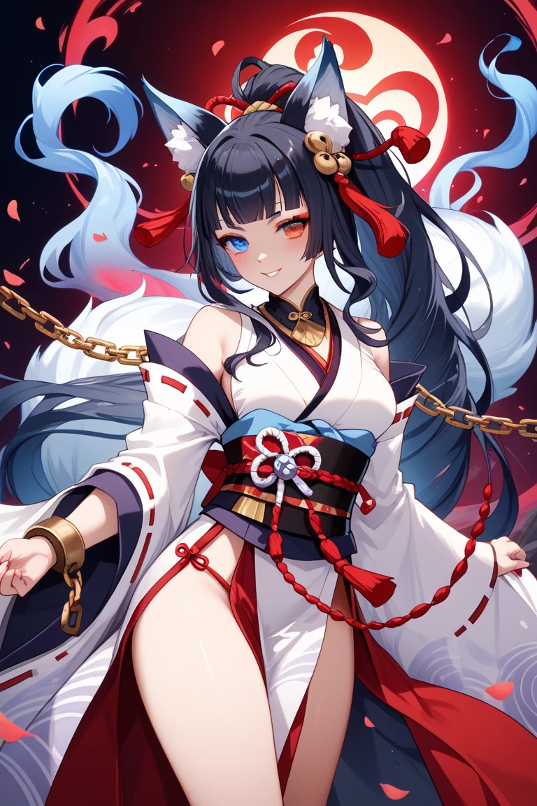 Minamoto no Yorimitsu, clad only in a very thin, transparent cloth、Wet and transparent fabric、Accurate human body,one leg up,hate face,tears,sigh,blush,low angle,action,pink light,