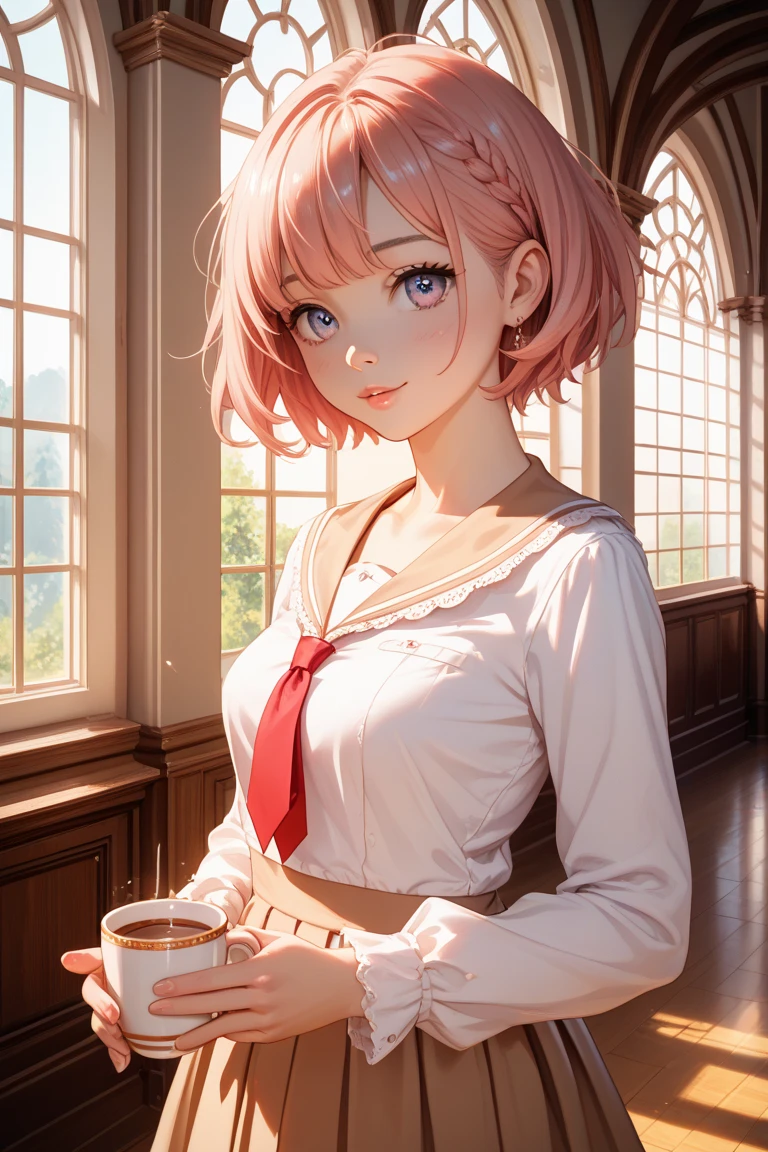 (Skindent:1.5), reallistic, Photorealsitic, (​masterpiece:1.5), concept-art, intricate detailes, high-detail, Photorealsitic, octane renderings, 8K, unrealengine, dynamicposes, Top image quality, hight resolution, ((Dramatic)), epic poem, depth of fields, 8K, particle, (lifelike face:1.1), (hyper realisitic:1.1), ((1girl in, The upper part of the body, sexy lip, small tits, cleavage of the breast)), ((perfect  eyes、A detailed eye、high quality eyes、high quality eyes、perfect_face、face with high quality、shinny skin:1.2、 Shiny face:1.2、red blush:0.8))、(((Dark place)、server、Rustic tavern interior in the background、pitcher、signature、Cheerful fantasy atmosphere、细致背景、Blurred wooden dinner table as foreground))、(((hairstyle on、long Brond Hair、red eyes、perfect hand)))、(magia、a sorceress、sorcerer、High Wizard、a sorceress、extremely intricate robes、red cloak、Scarlet earrings、Wearing a scarlet necklace)abstract painting。Contemporary art。奈良美智。metropolitan。Monet。von gogh。piercings。bangle。eyebrows very。double tooth。Cute little girl s。Whether you continue to love or be loved There is a high wall in the way of the two of you It's kind of lonely on the way home I whistled your favorite song I have courage and I believe in you You're okay Because I'm here A strong wind blows and it rains incessantly Even if the two of you are erased by the rumors around you Don't deflect or cheat I want to see a weather vane standing in the headwind Courage and I believe in you You're okay Because I'm here Courage and I believe in you You're okay Because I have you Courage and I believe in you You're okay Because I'm here