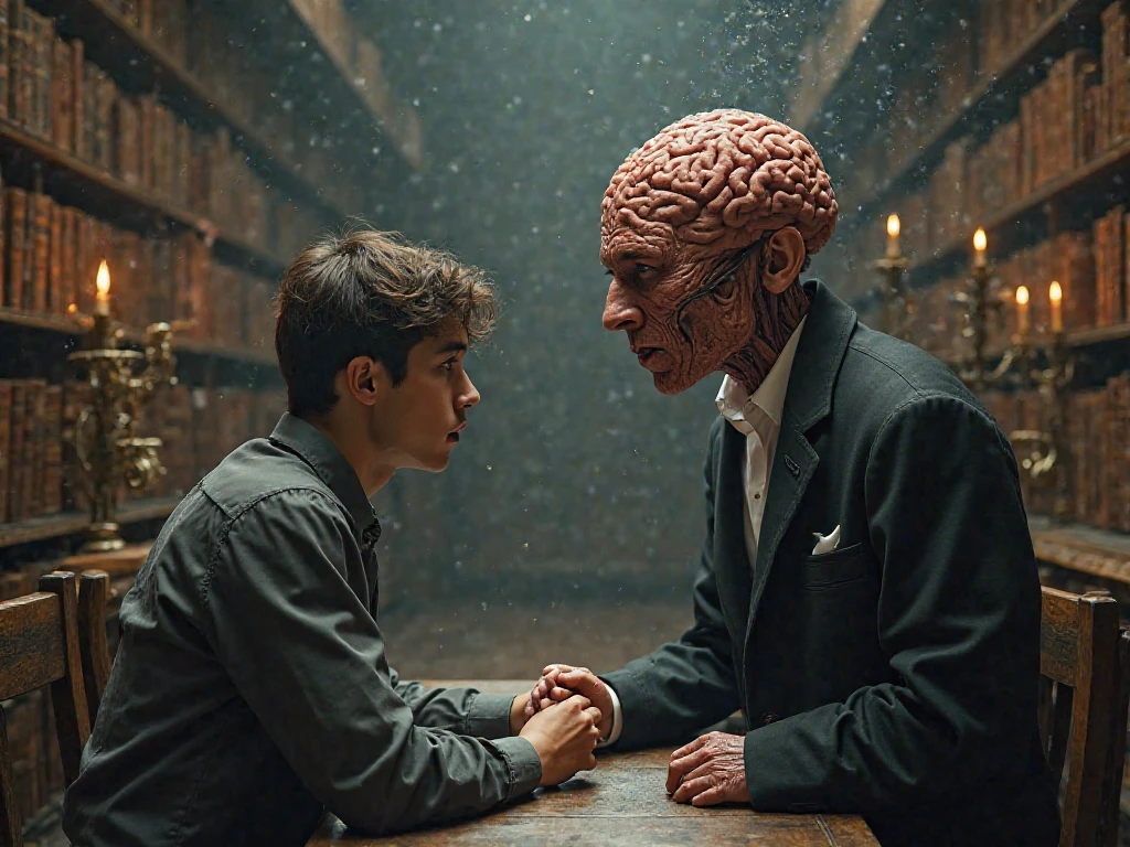 casino, slot machines, people with their brains in their hands, people with their hearts in their hands, fog