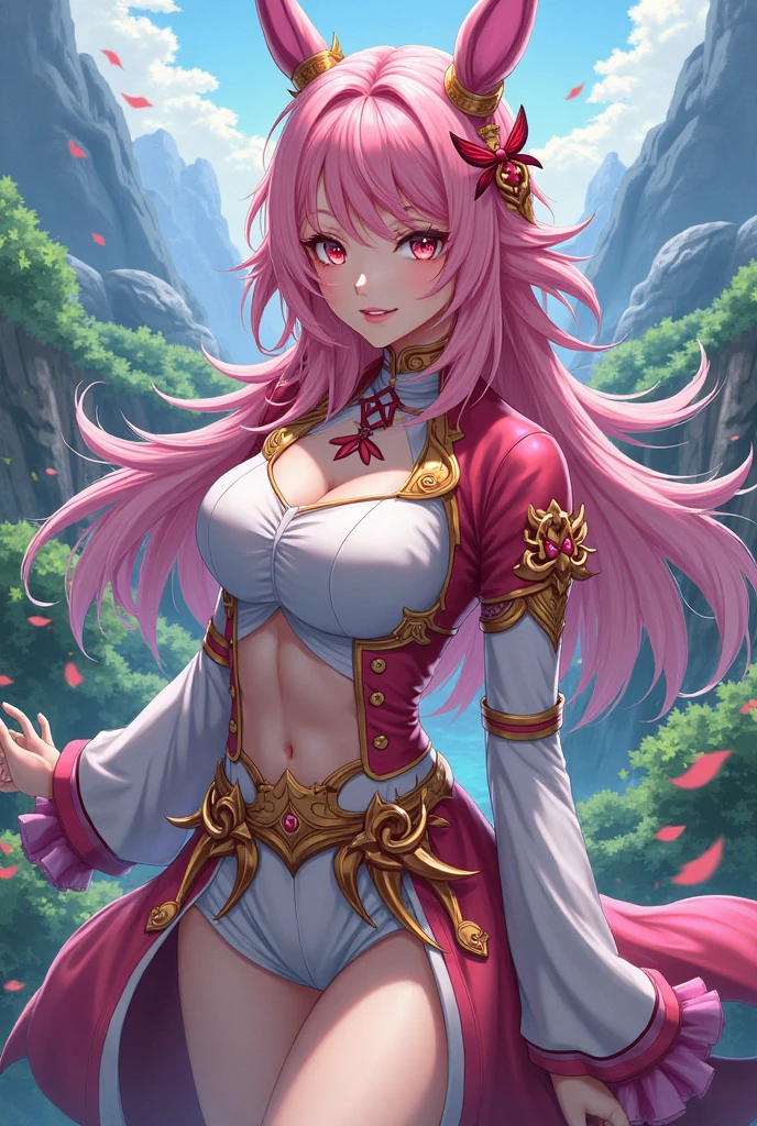 uma imagem de desenho animado de um homem e uma mulher em uma floresta,/(mulher com seio grandes sexy), Isekai, trending on devianart, capa de anime, ❤🔥🍄🌪, Genshin, Vanara, Valentina Embaralhamento, Pin no anime, Nixeu e Sakimichan, Anime Estilo Estrela, popular Isekai anime, estilo anime como destino/noite de estadia